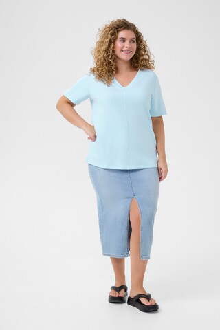 T-shirt 'Annita' KAFFE CURVE en bleu