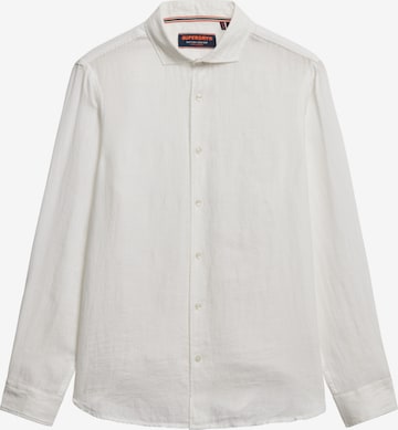 Superdry Regular fit Overhemd 'Vacation' in Wit: voorkant