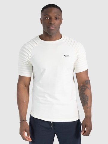 Smilodox Shirt 'Ripplez One' in Weiß: Vorderseite