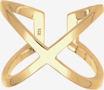ELLI Ring 'Kreuz' in Gold