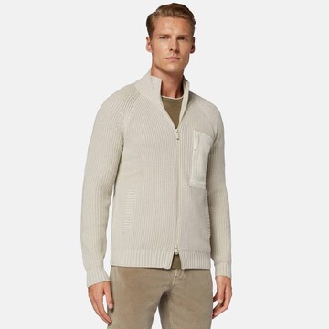 Boggi Milano Gebreid vest in Beige: voorkant