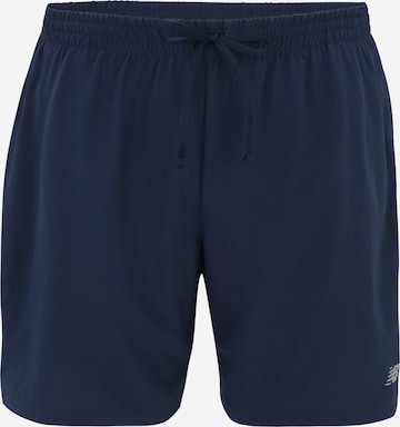 Pantalon de sport 'Essentials 7' new balance en bleu : devant