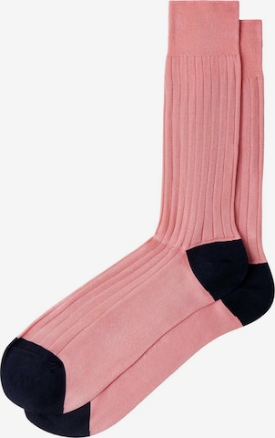 Chaussettes Hackett London en rose : devant