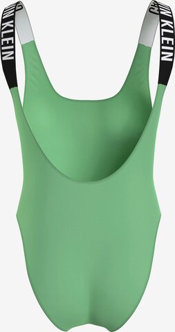 Calvin Klein Swimwear Korzetová Plavky – zelená