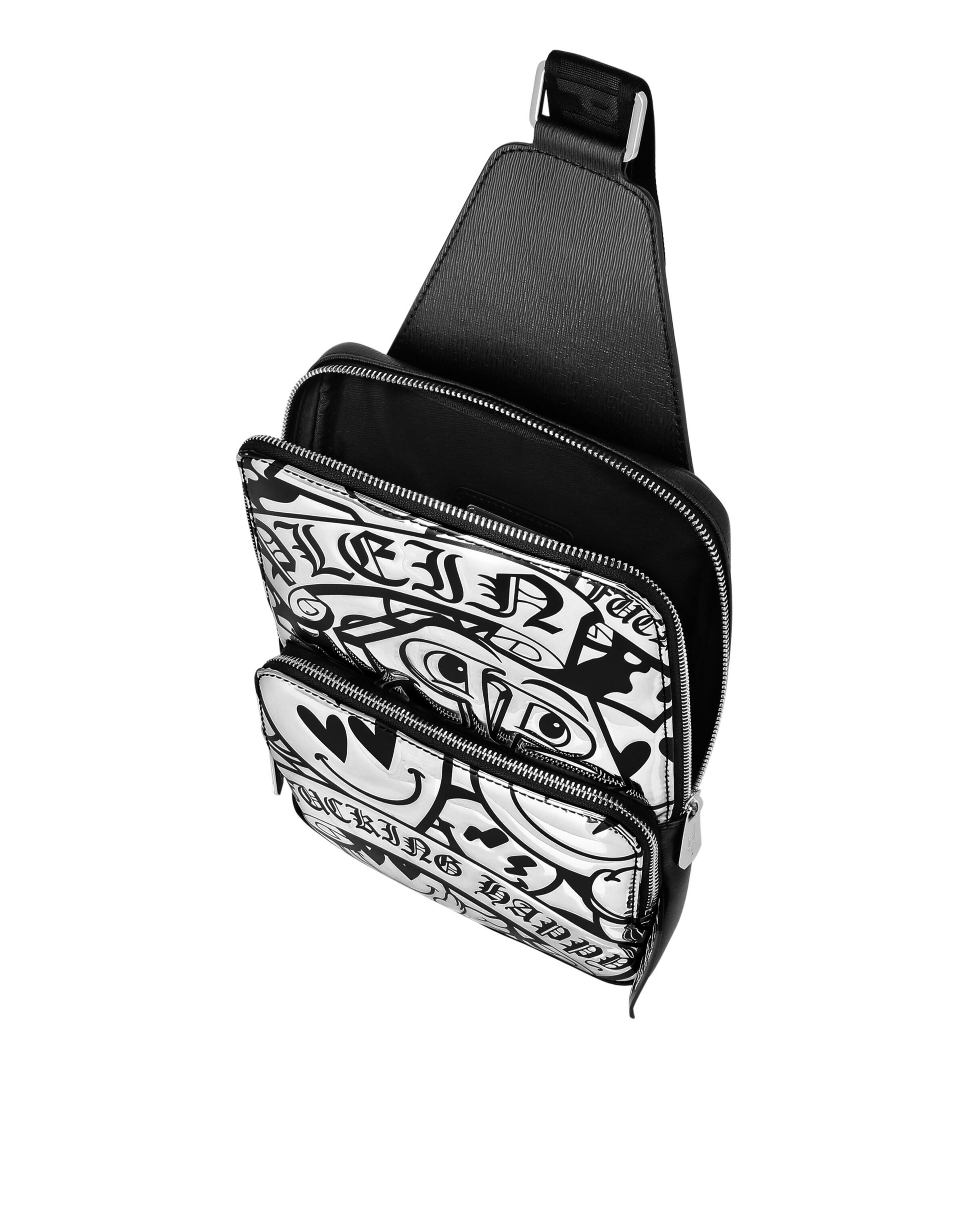 Philipp Plein Crossbody bag ' Smile ' in Silver