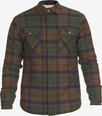 Le Temps Des Cerises Regular fit Button Up Shirt 'Kezol' in Green: front