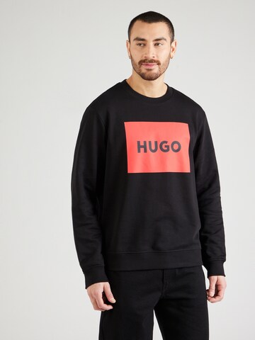 HUGO Sweatshirt 'Duragol' in Zwart: voorkant
