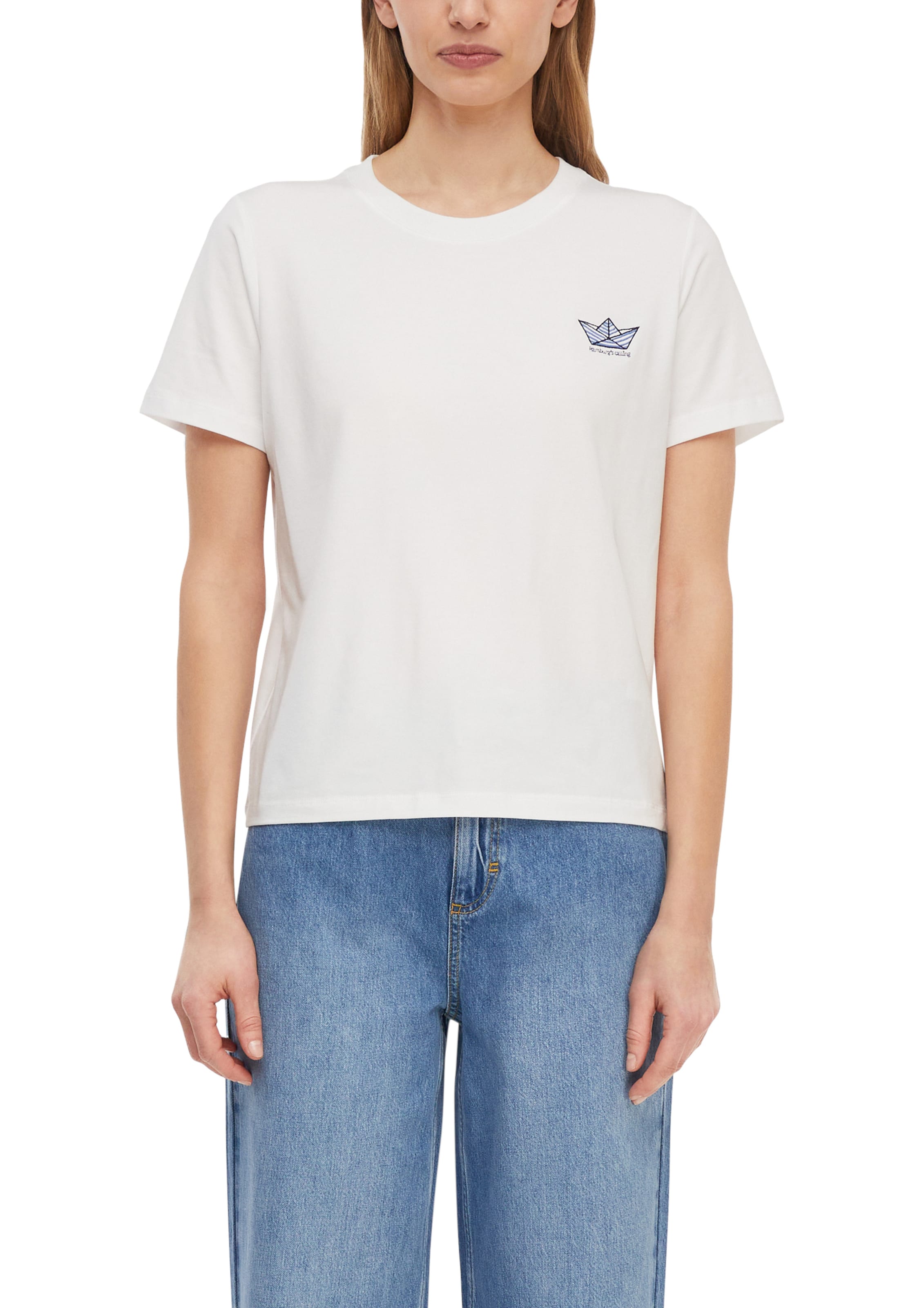 T-shirt COMMA en blanc