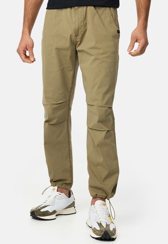 INDICODE JEANS Tapered Hose 'Paulino' in Grün: Vorderseite