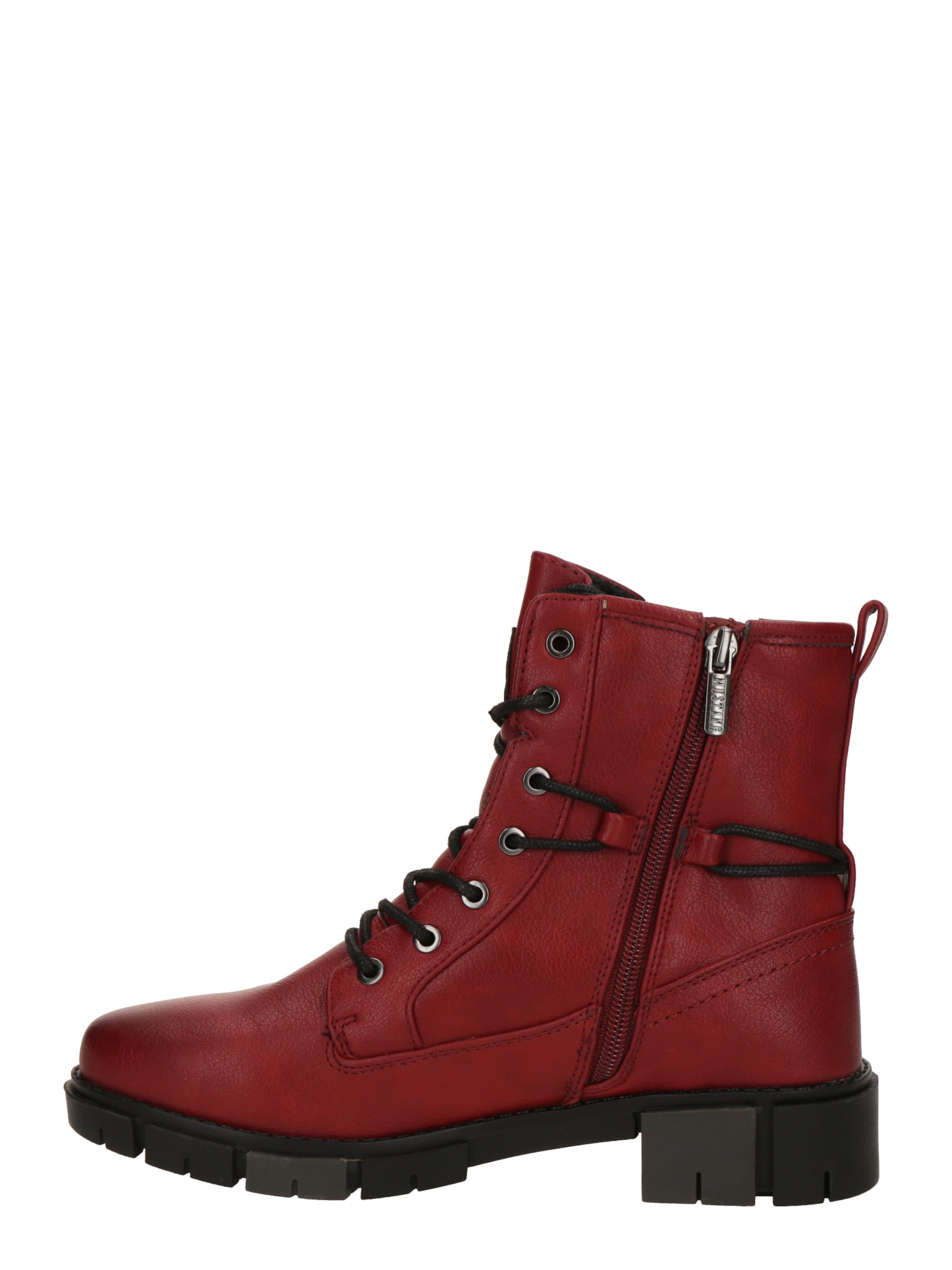Bottines à lacets MUSTANG en rouge