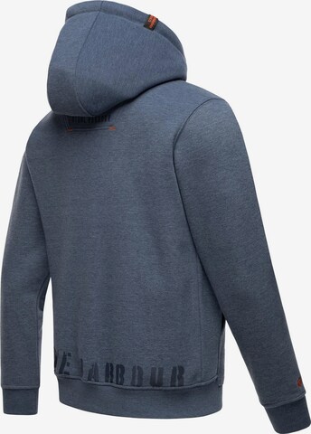 STONE HARBOUR Zip-Up Hoodie 'Jacobi Jamie' in Blue