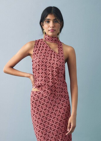 MANGO TEEN Top 'Lunat' in Pink: front