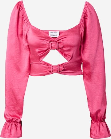 Hoermanseder x About You Blouse 'Charlie' in Pink: front