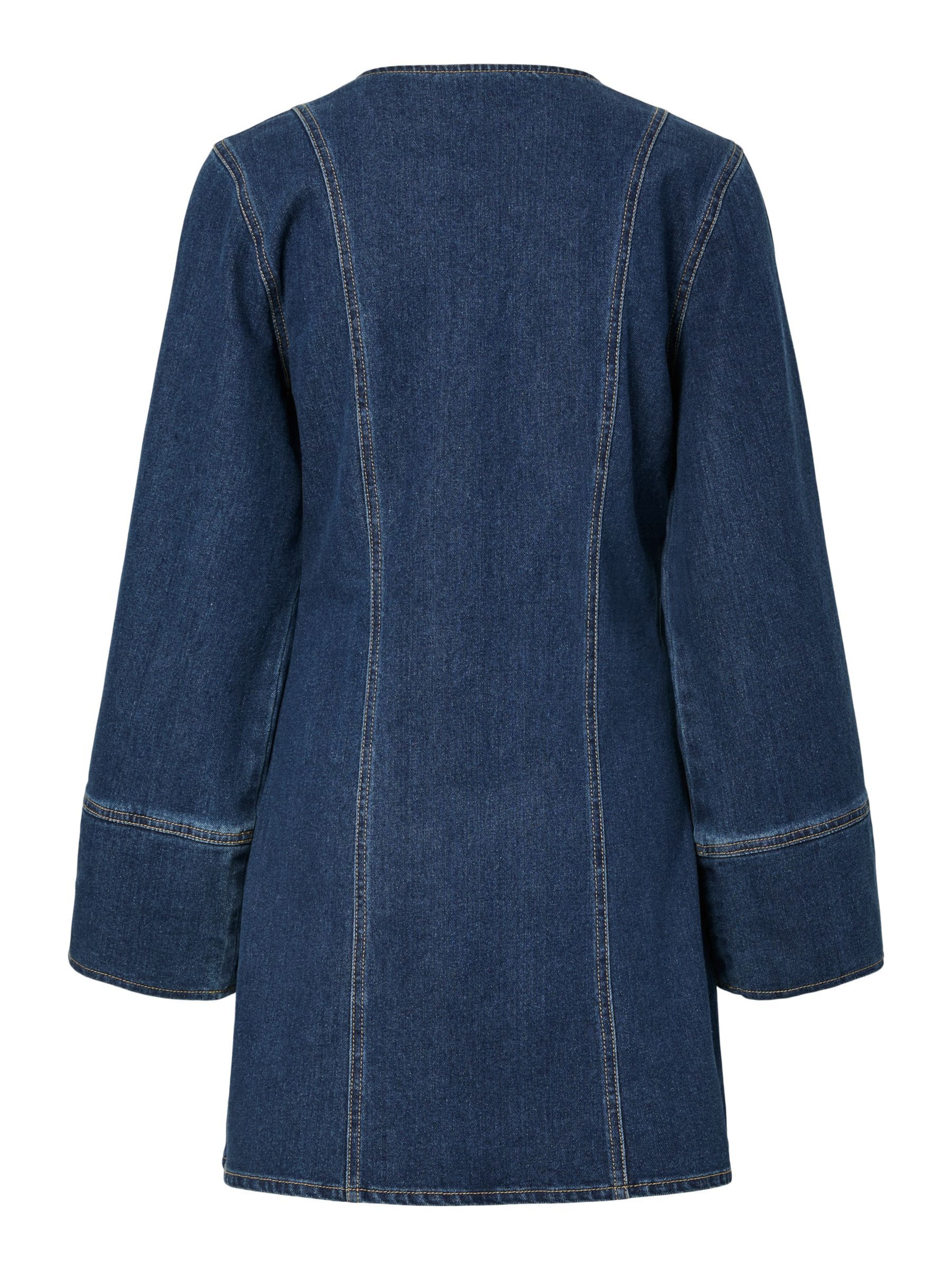 PIECES Jurk 'Flora' in Blauw