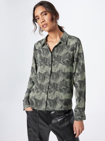 Another Label Blouse 'Lena' in Grijs: voorkant