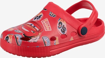Disney Cars Sandals & Slippers 'GARDEN' in Red: front
