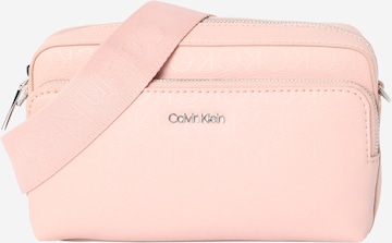 Calvin Klein - Bolso de hombro en rosa: frente
