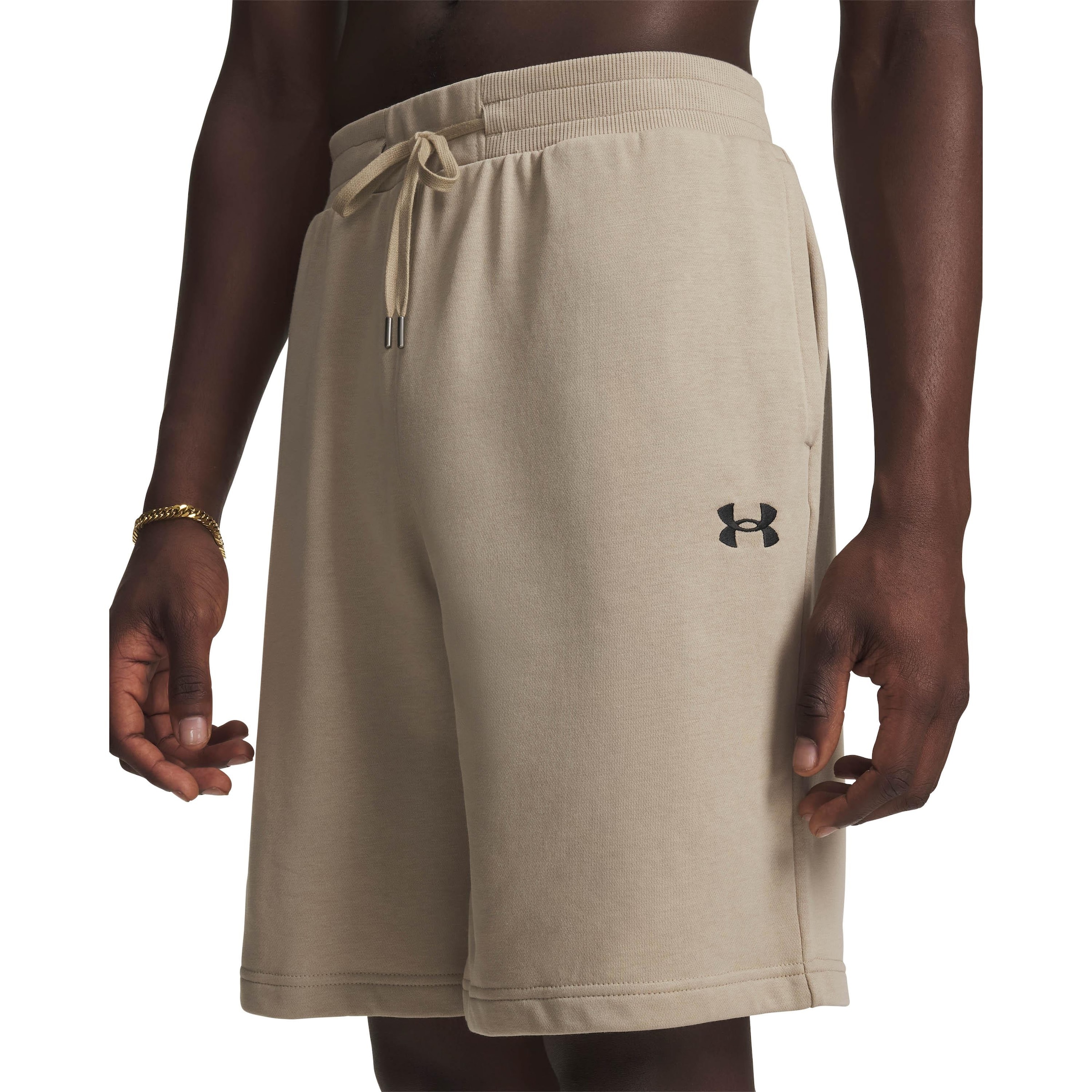 UNDER ARMOUR Loose fit Sports trousers 'Rival' in Brown
