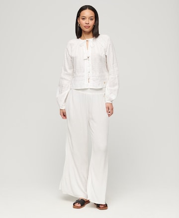Superdry Wide leg Pants in White