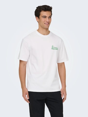 Only & Sons - Camiseta 'ONSFREDO' en blanco