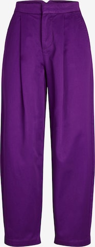 JJXX Pleat-Front Pants 'Zoe' in Purple: front