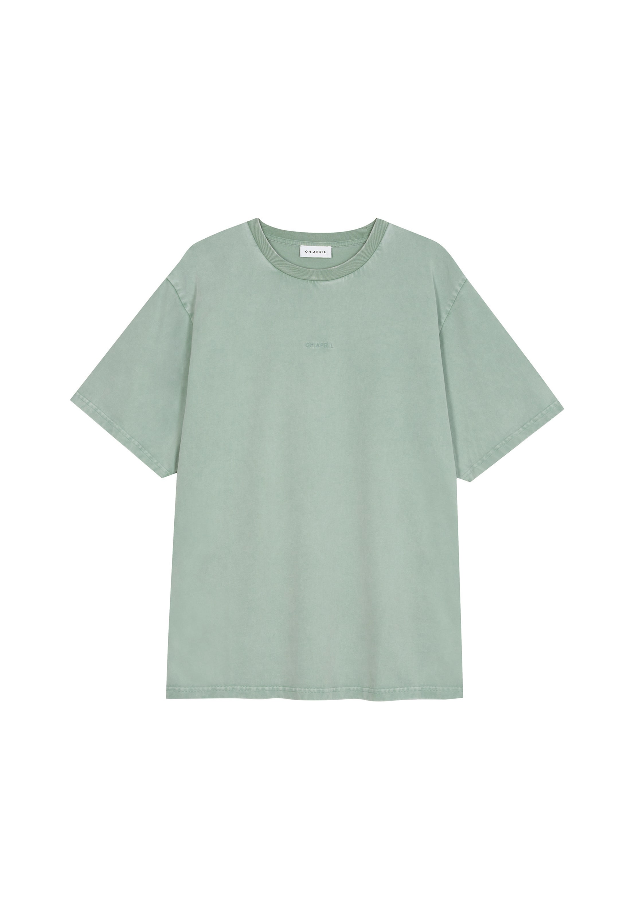 OH APRIL T-shirt en L en menthe, Vue avec produit