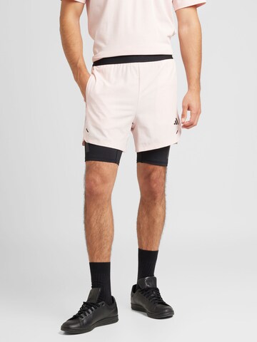Skinny Pantaloni sportivi 'Power' di ADIDAS PERFORMANCE in rosa: frontale