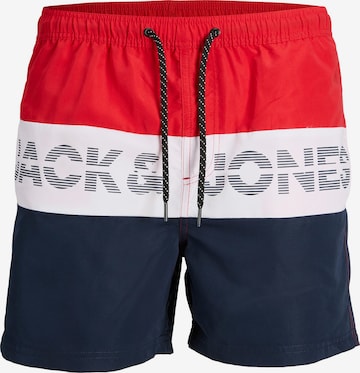 Shorts de bain JACK & JONES en rouge : devant