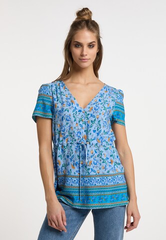 usha FESTIVAL Bluse in Blau: predná strana