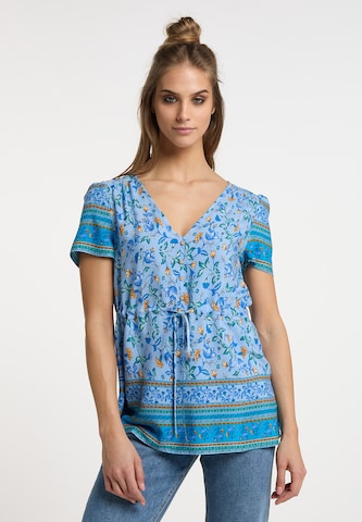 usha FESTIVAL Blouse in Blauw: voorkant