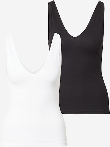 WEEKDAY Top in Black: front