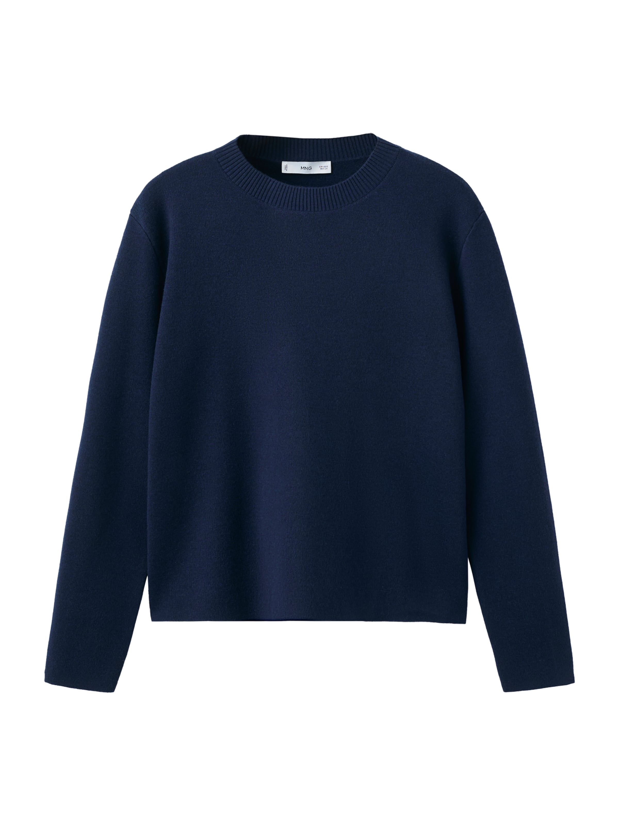 MANGO Sveter 'BRUNO' - Modrá: predná strana