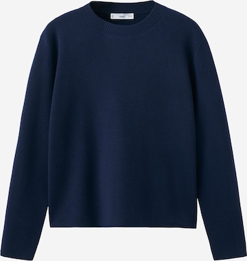 MANGO Sveter 'BRUNO' - Modrá: predná strana