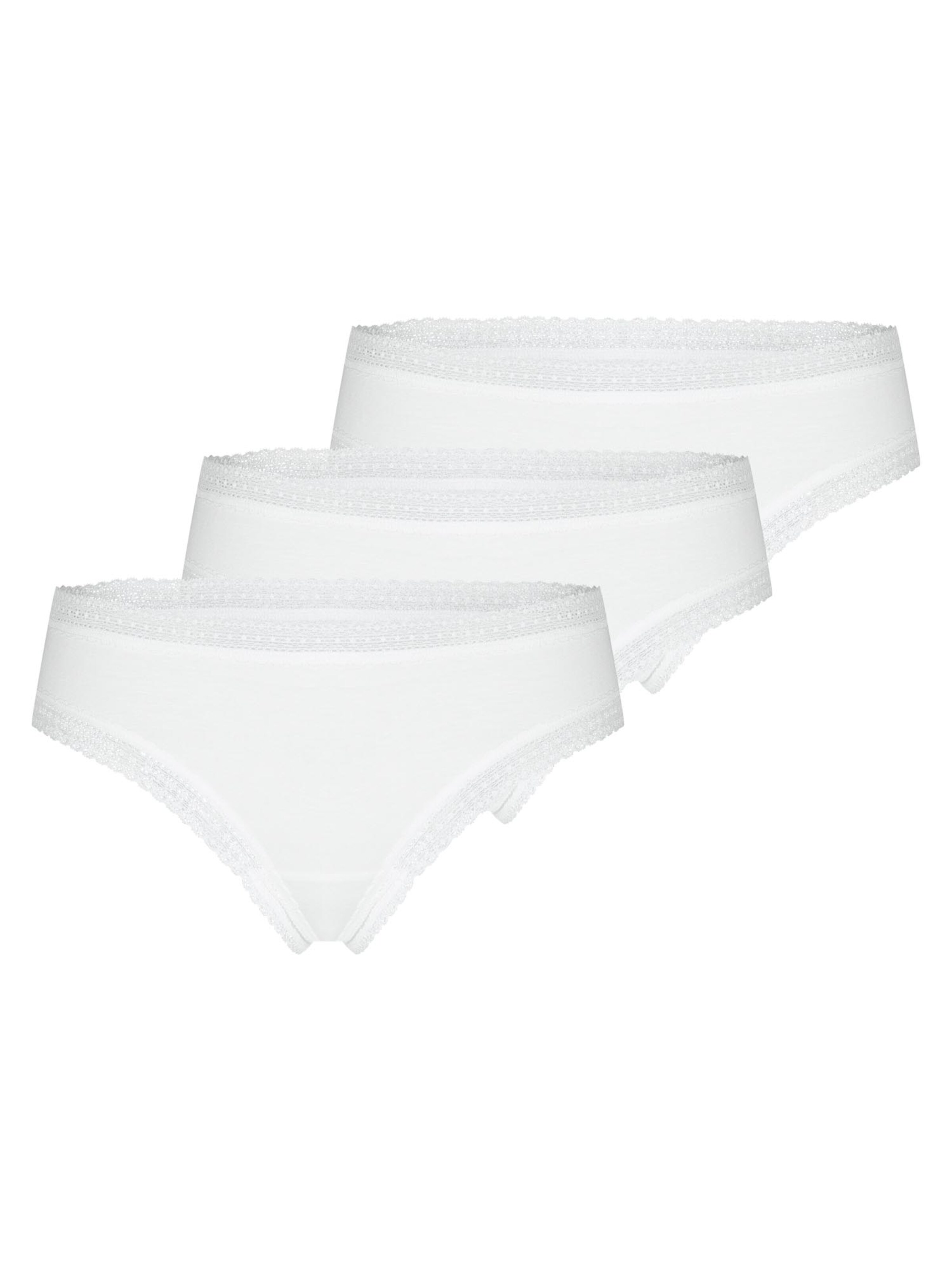 Mey Boyshorts 'Modal Lace' in White: front