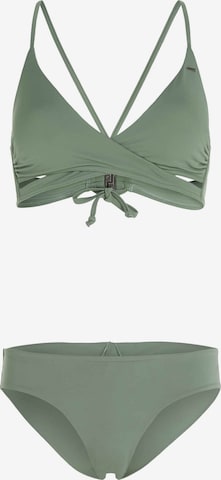 O'NEILL Triangle Bikini 'Baay Maoi' in Green: front