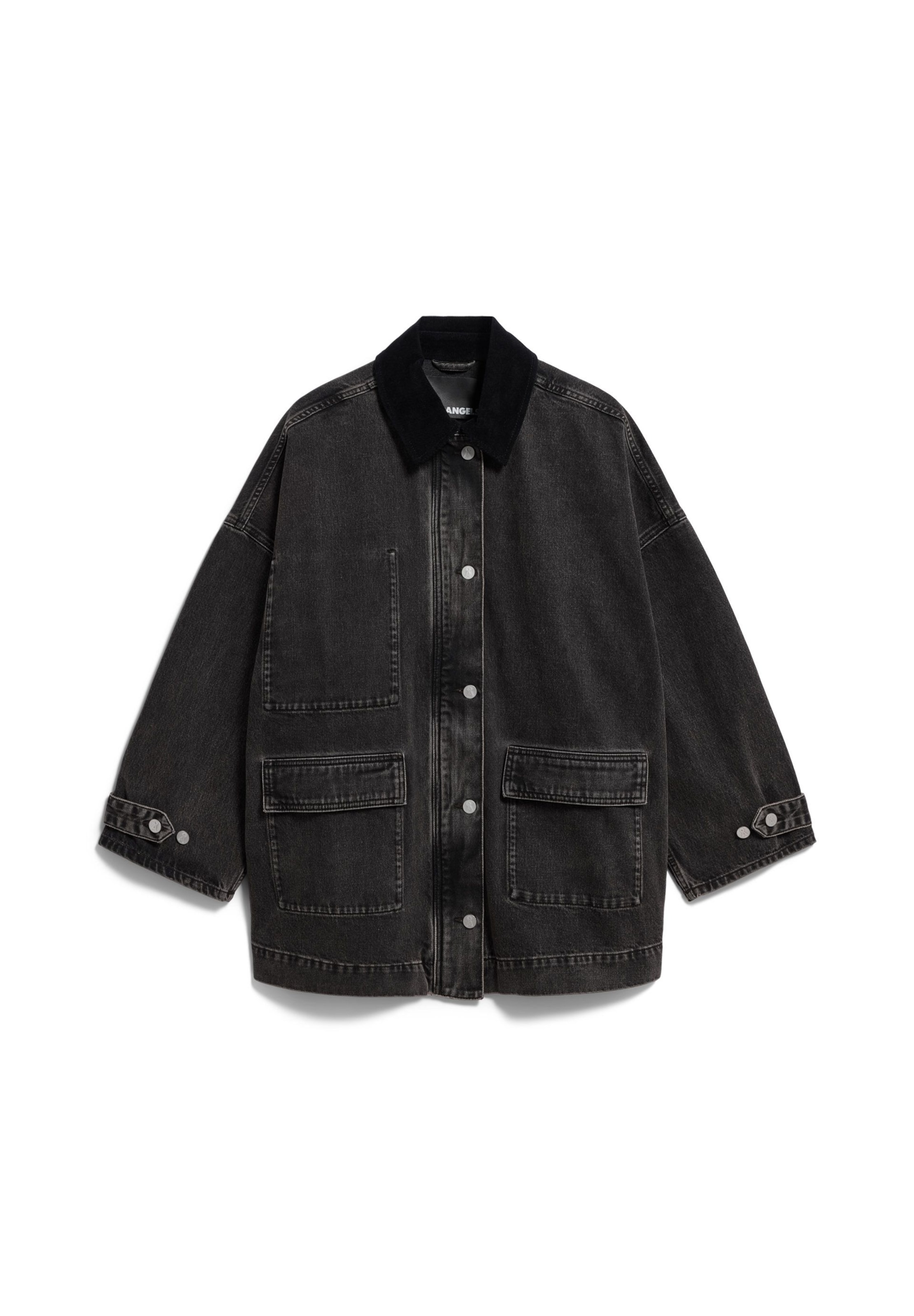 ARMEDANGELS Jacke in Schwarz: Vorderseite