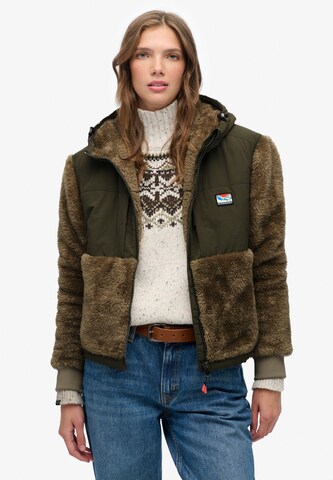 Superdry Tussenjas in Bruin: voorkant