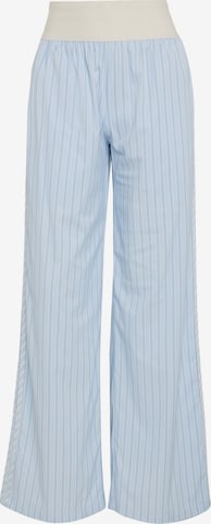 ADIDAS ORIGINALSWide Leg/ Široke nogavice Hlače 'Ess' - plava boja: prednji dio