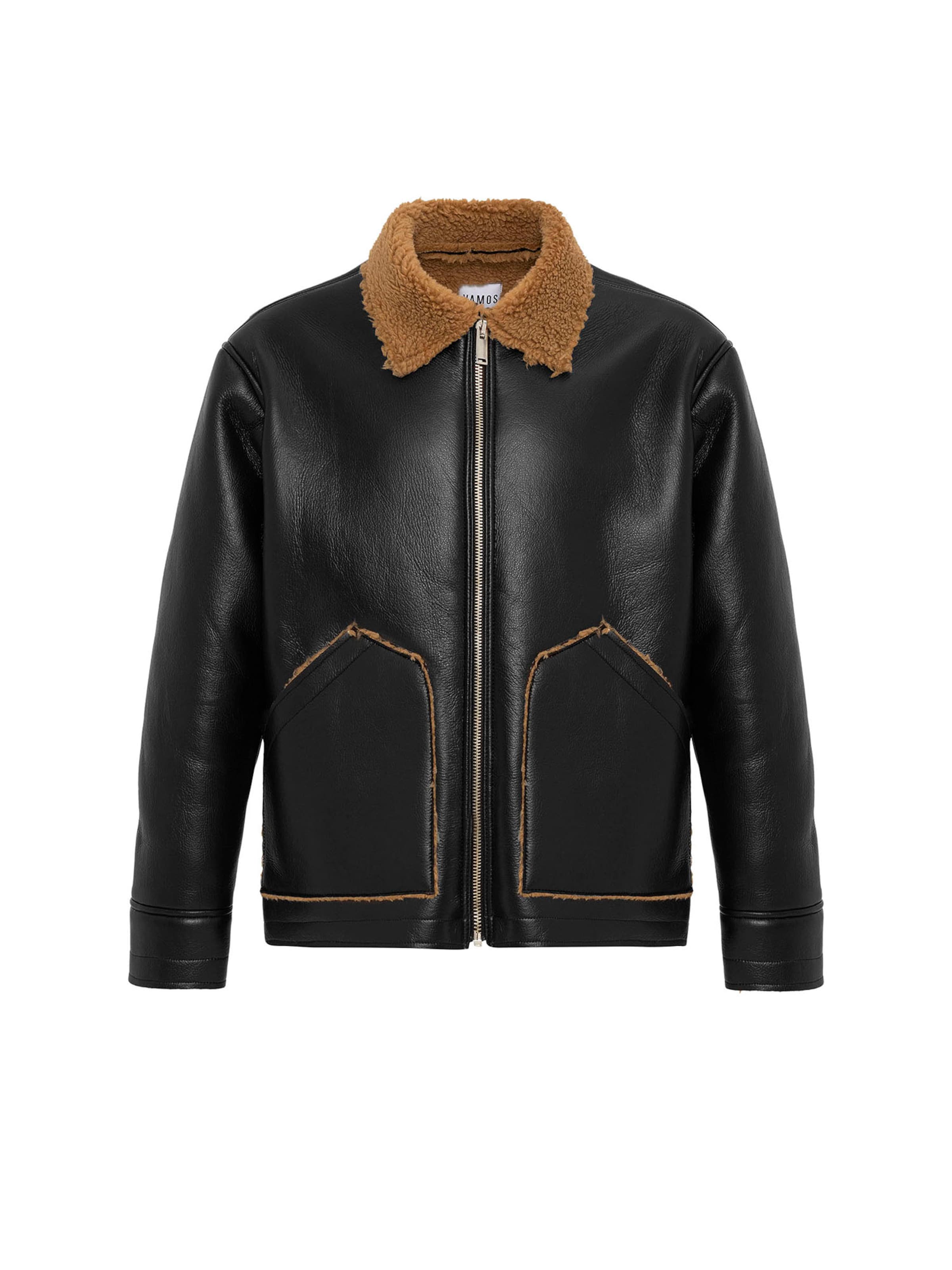 VAMOS CLO Vinterjakke i sort: forside