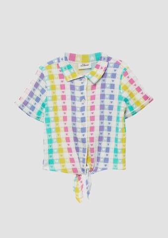 s.Oliver Μπλούζα σε λευκό