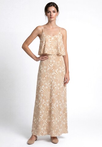 Usha Jurk in Beige: voorkant