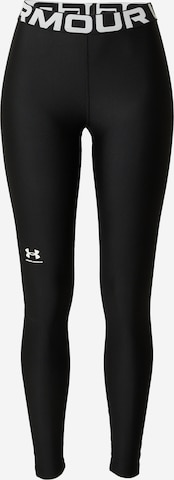 UNDER ARMOUR Skinny Workout Pants 'Authentics' in Black: front
