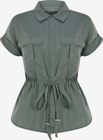 FRESHLIONS Blouse 'Zoey' in Groen: voorkant