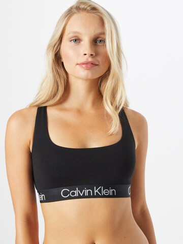 Bustieră Sutien de la Calvin Klein Underwear pe negru: față