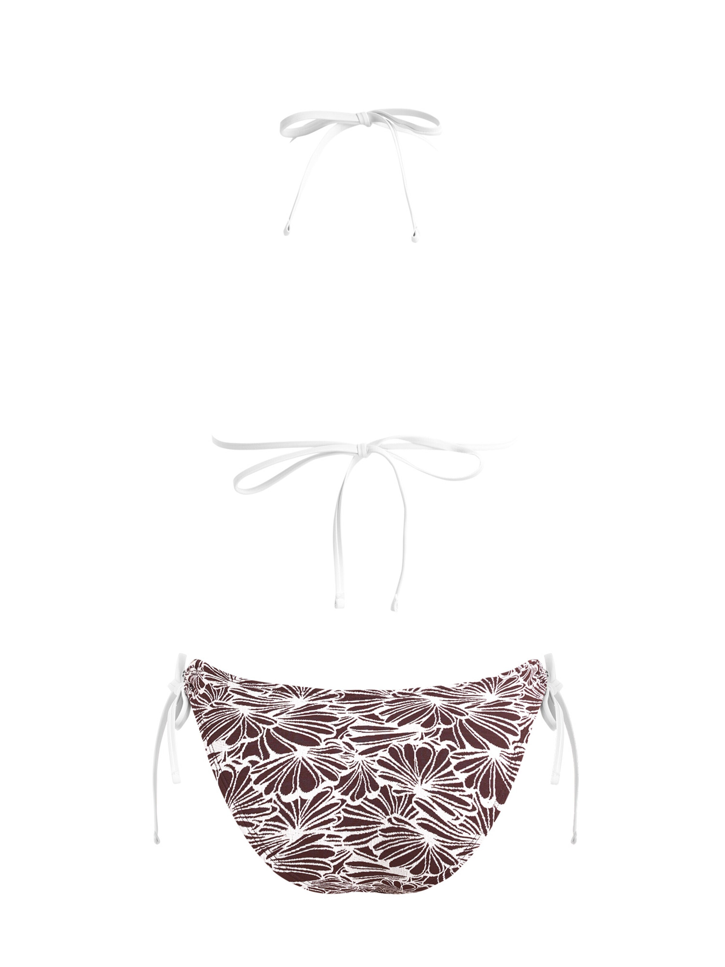 Cupshe Triangle Bikini 'Triangle' in Brown