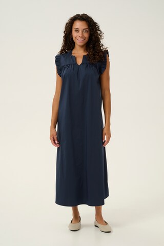 CULTURE Jurk 'Berri' in Blauw: voorkant