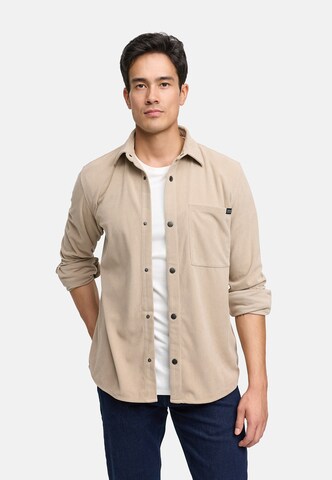 Chemise 'INNemoto' INDICODE JEANS en beige : devant