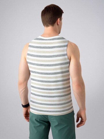 PANTONECLO Weste 'Pantoneclo Men’s Crew Neck Vest' in Weiß