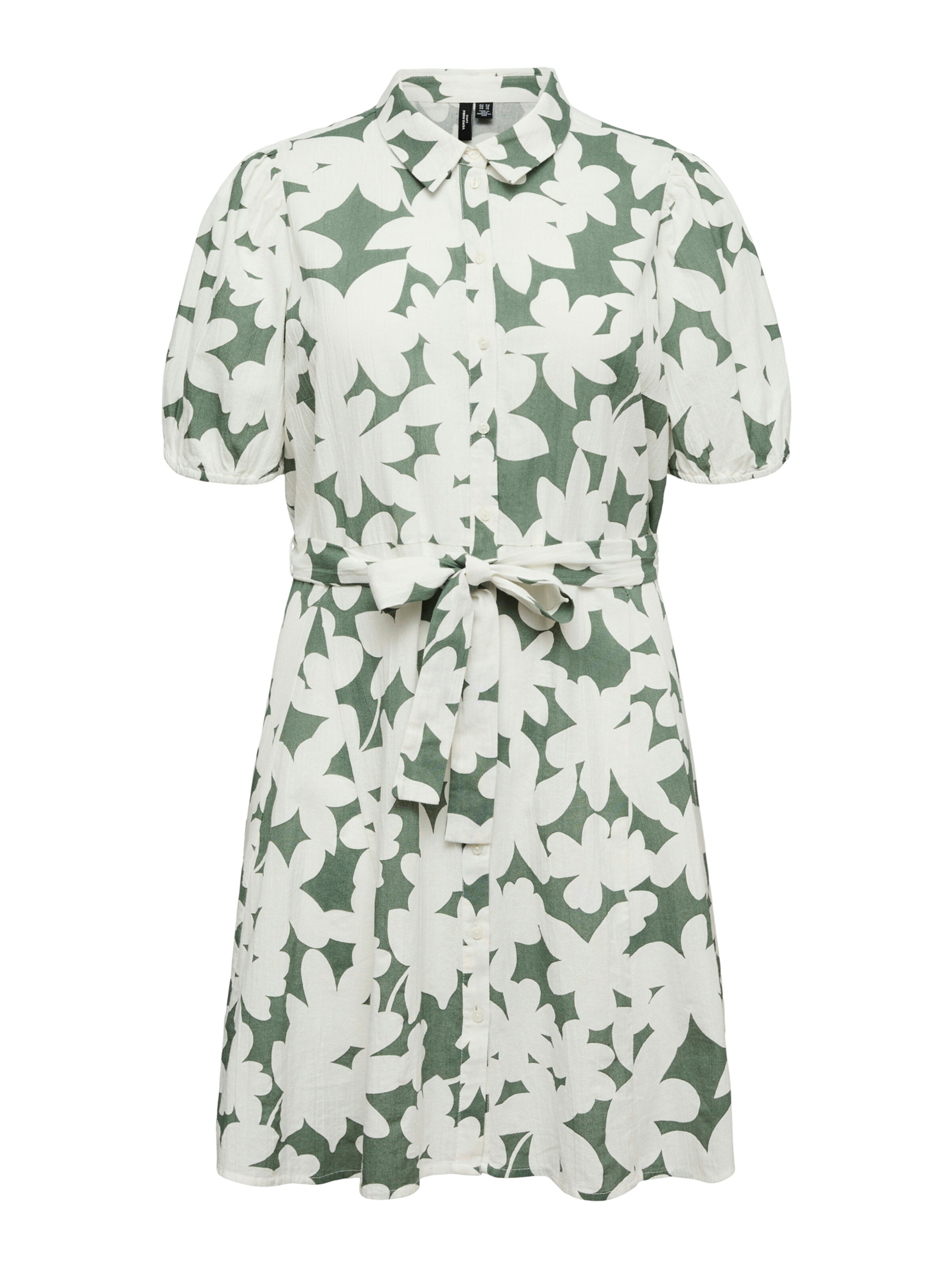 Robe-chemise 'VMCDICTHE' Vero Moda Curve en vert : devant