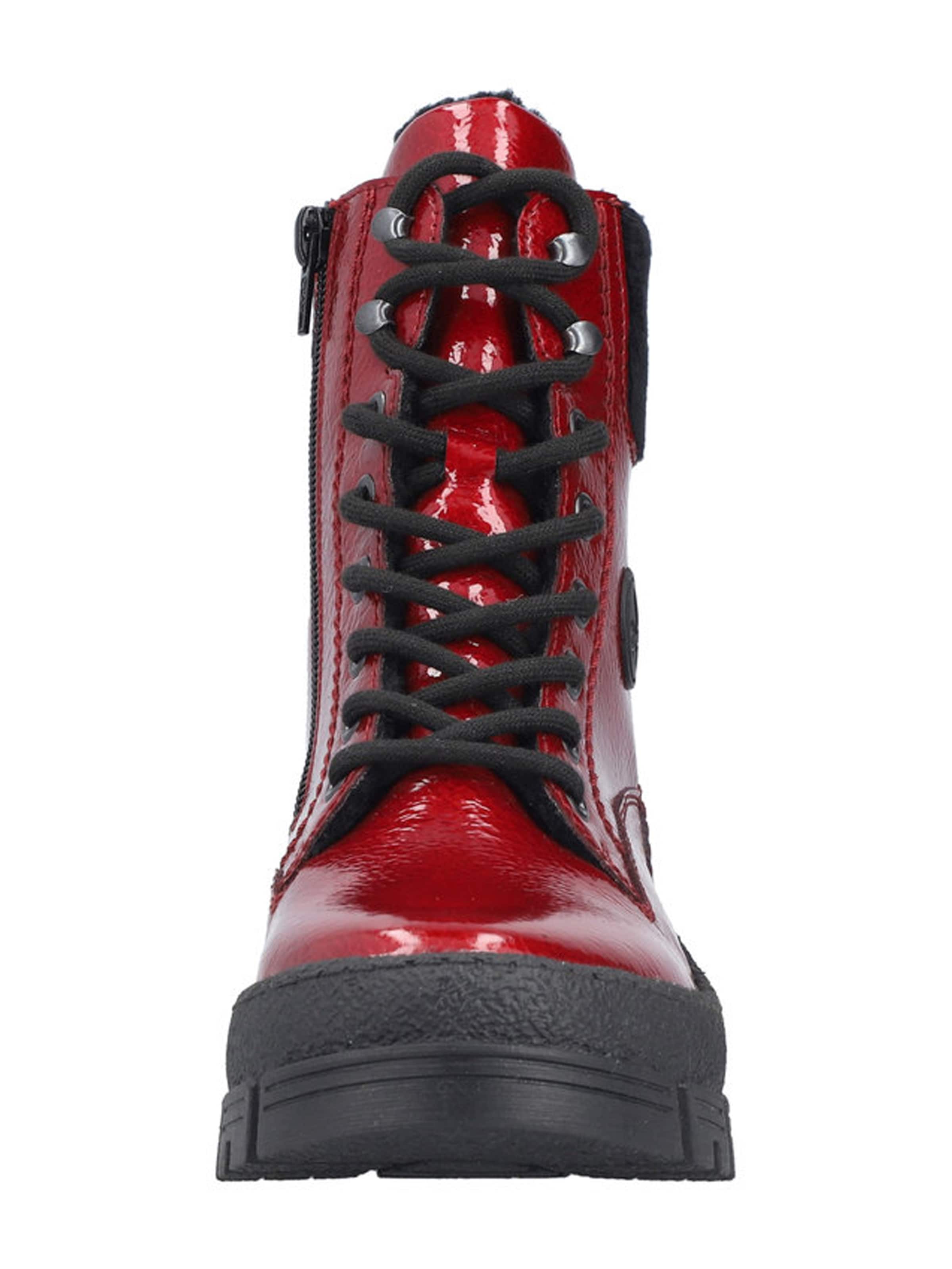 Rieker Μποτάκι με κορδόνια σε κόκκινο